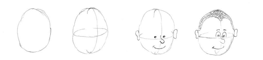 100+ Easy Cartoon Characters to Draw: A Starting Guide To A Colorful World 2024 2 Easy Cartoon Characters to Draw - how to draw a head