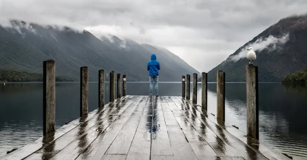 Landscape Drawing Ideas: Tips and Inspiration for Beginners 2024 3 Person on a wooden deck as Landscape Drawing Ideas