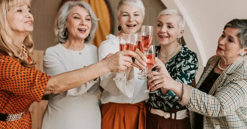 Birthday Drawing Ideas: Draw Your Way to a Memorable Celebration 2025 4 celebrating elderly woman for Birthday Drawing Ideas