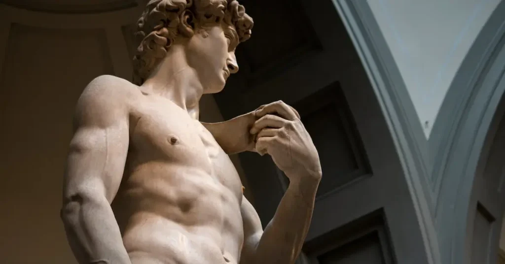 Dynamic Posing Reference: Master the Art of Lively Illustrations 2024 5 Michelangelos David as dynamic posing reference