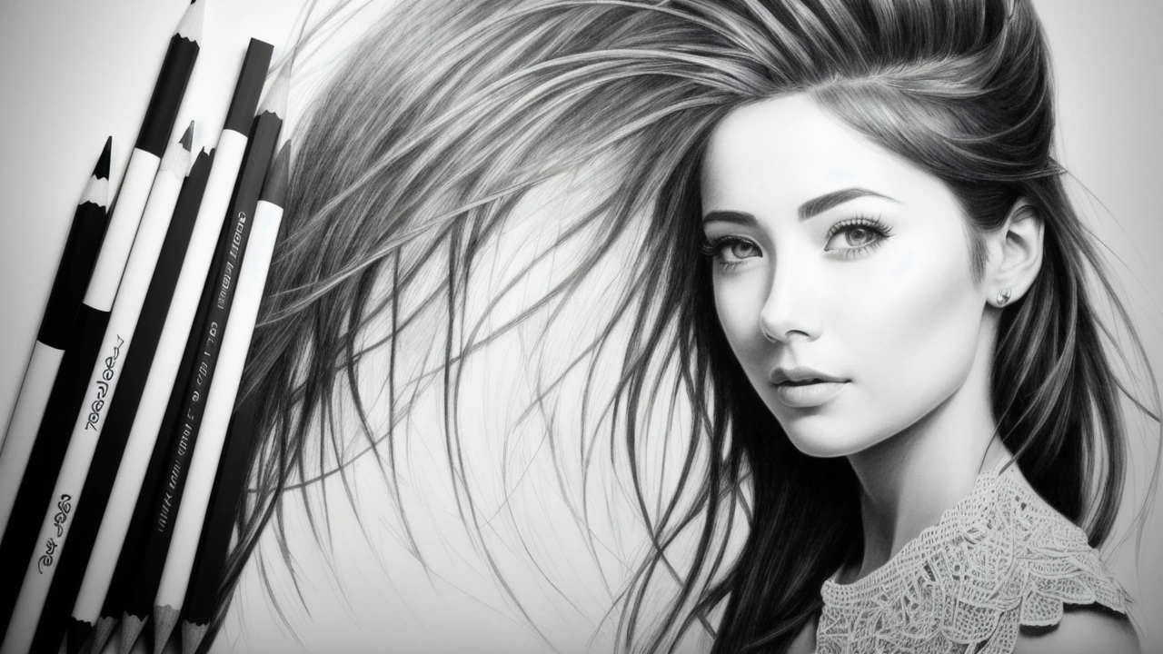 Latest Articles 5 Picture drawn woman with pencils