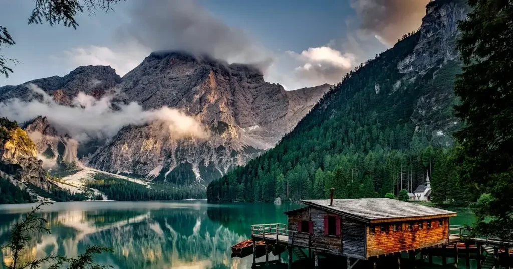 100+ Pencil Drawing Ideas: Ignite Your Imagination 2024 2 cabin at a lake as pencil drawing ideas