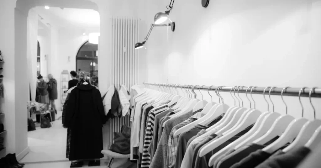 Outfit Idea Drawing: Unleash Your Fashion Creativity with Sketches 2024 4 Clothes in a a shop as Outfit Idea Drawing