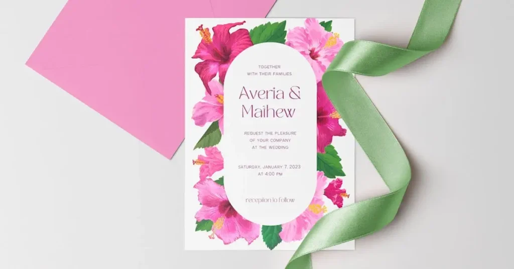 80 Personalized Wedding Card Drawing Ideas You'll Absolutely Adore! 3 wedding card drawing ideas pink invitation