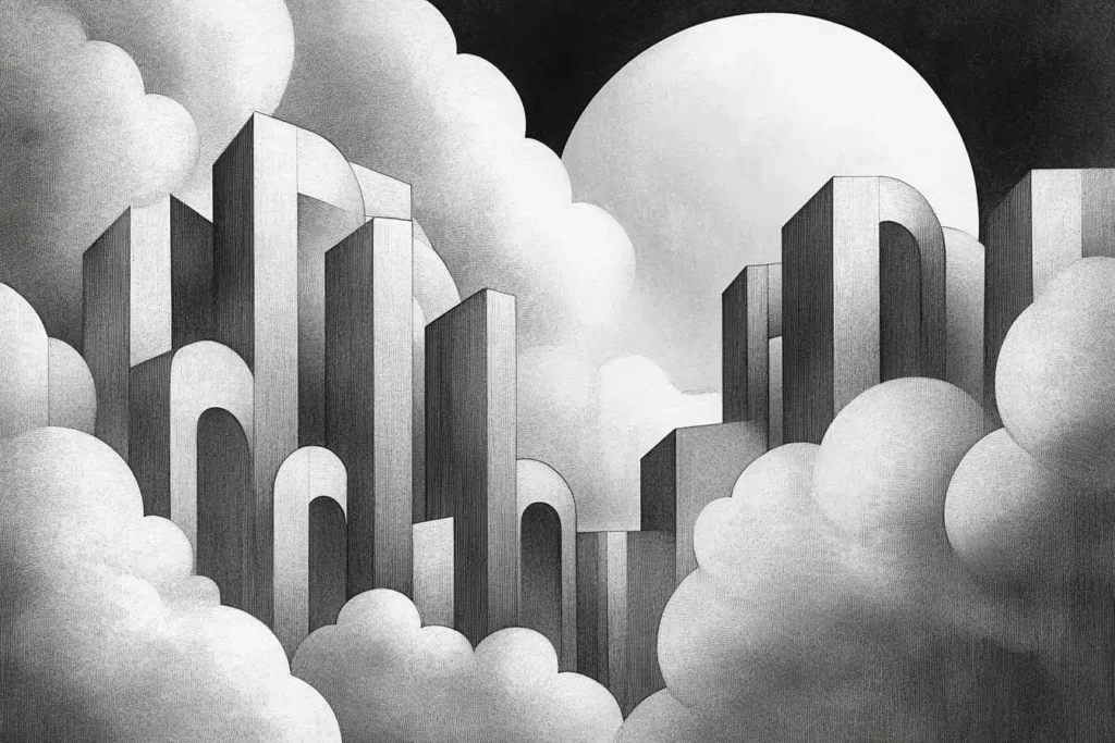 60 Bold Abstract Pencil Drawing Ideas Every Modern Artist Must Read! 7 Abstract Pencil Drawing Idea buildings