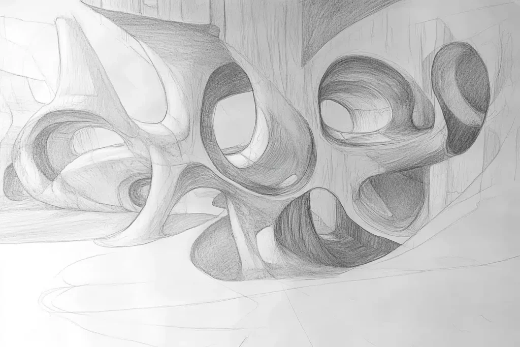 60 Bold Abstract Pencil Drawing Ideas Every Modern Artist Must Read! 2 Abstract Pencil Drawing Idea Shapes
