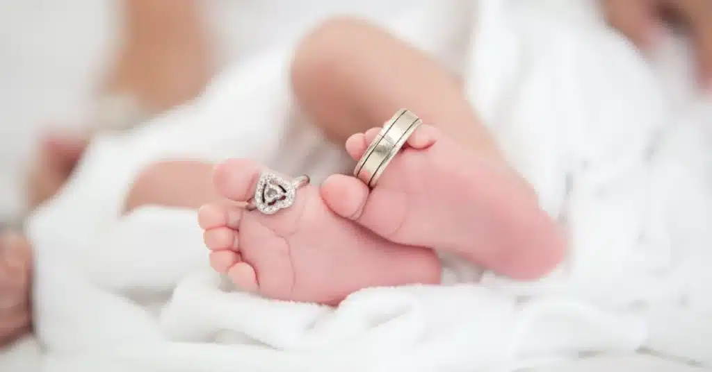 Wedding Painting Ideas: Create Timeless Memories for Your Big Day 4 Wedding Painting Ideas rings on baby feet